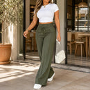 Compre 1 leve 2 - Calça Pantalona com Cintura Alta