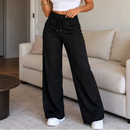 Compre 1 leve 2 - Calça Pantalona com Cintura Alta