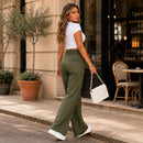 Compre 1 leve 2 - Calça Pantalona com Cintura Alta