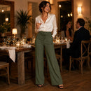 Compre 1 leve 2 - Calça Pantalona com Cintura Alta
